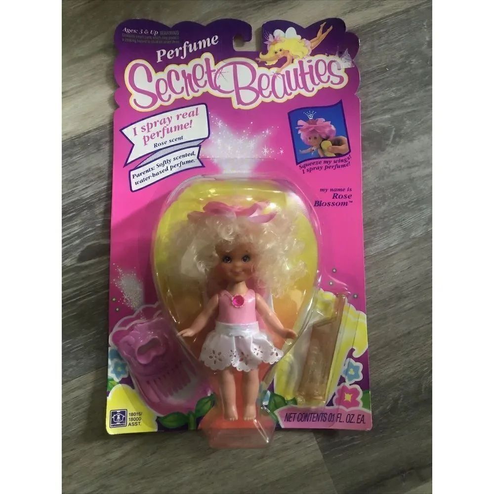 Doll - Perfume Secret Beauties Rose Blossom HASBRO 1992. Vintage/ Rare